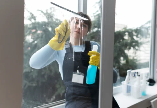 Nettoyage de vitres intérieures et extérieures au Cheix